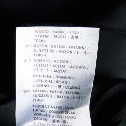 Pre Owned Stella McCartney Black Faces Embroidered Crepe Shift Dress S