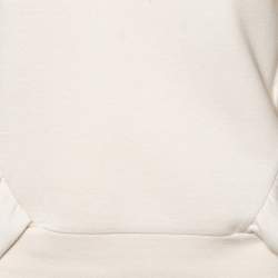 Stella McCartney Cream Cotton Knit Flounce trim Sweatshirt S