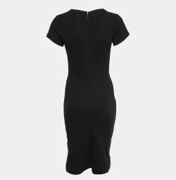 Pre Owned Stella McCartney Black Knit Bodycon Dress L