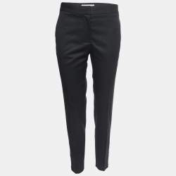 Stella McCartney Black Wool Straight Fit Pants M