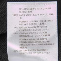 Pre Owned Stella McCartney Black Wool Single-Button Blazer S