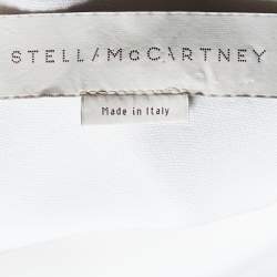 Pre Owned Stella McCartney White Crepe Cape Detail Midi Dress M
