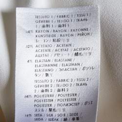 Pre Owned Stella McCartney White Crepe Cape Detail Midi Dress M