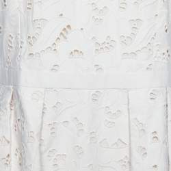 Pre Owned Stella McCartney Light Pink Cutwork Cotton Sleeveless Sheath Dress M