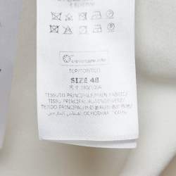 Stella McCartney Ivory Crepe Slit Sleeve Detail Blouse L