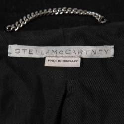 Pre Owned Stella McCartney Black Wool Single-Breasted Coat S