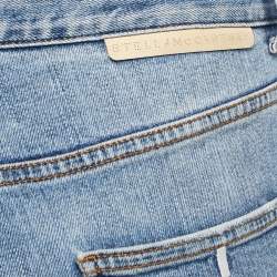 Stella McCartney Blue Washed & Distressed Denim Jeans S Waist 27"