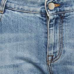 Stella McCartney Blue Washed & Distressed Denim Jeans S Waist 27"