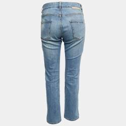 Stella McCartney Blue Washed & Distressed Denim Jeans S Waist 27"