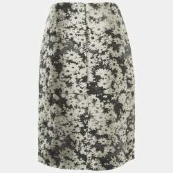 Pre Owned Stella McCartney Black/White Jacquard Skirt S