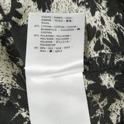 Pre Owned Stella McCartney Black/White Jacquard Skirt S