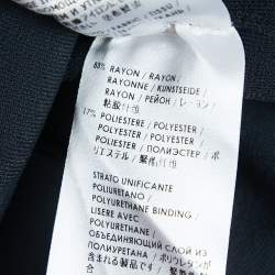 Pre Owned Stella McCartney Navy Blue Knit Cut-out Detailed Sleeveless Top M