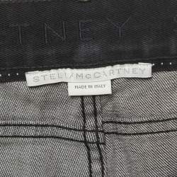 Pre Owned Stella McCartney Black Washed Stars Print Denim Jeans S Waist 26"