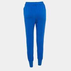 Stella McCartney Blue Crepe Julia Cuffed Trousers XS
