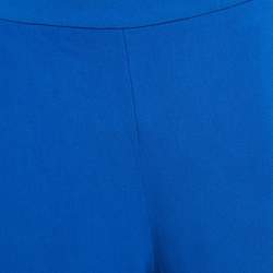 Stella McCartney Blue Crepe Julia Cuffed Trousers XS