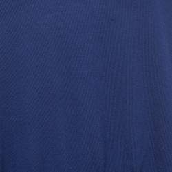 Pre Owned Stella McCartney Blue Wool Crew Neck Flared Sweater S