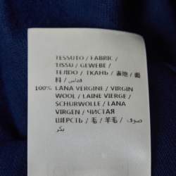 Pre Owned Stella McCartney Blue Wool Crew Neck Flared Sweater S