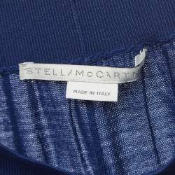 Pre Owned Stella McCartney Blue Wool Elasticated Waist Joggers S