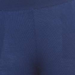 Pre Owned Stella McCartney Blue Wool Elasticated Waist Joggers S