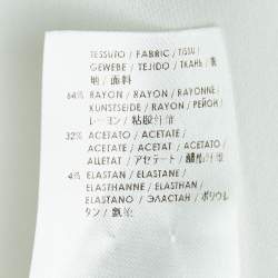 Pre Owned Stella McCartney Off White Crepe Long Sleeve Blouse S