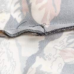 Pre Owned Stella McCartney Navy Blue Print Crepe Mini Dress L