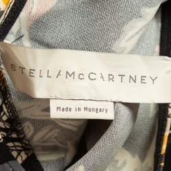 Pre Owned Stella McCartney Navy Blue Print Crepe Mini Dress L