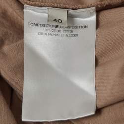 Pre Owned Stella McCartney Light Brown Tiger Print Sleeveless T-Shirt S