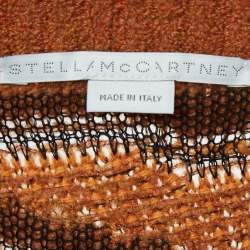 Stella McCartney Brown Wool Tiger Intarsia Pencil Skirt M