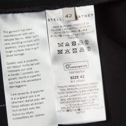 Pre Owned Stella McCartney Black Stretch Crepe V-Neck Top M