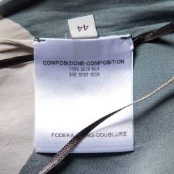 Pre Owned Stella McCartney Pink/Grey Printed Silk Tunic M