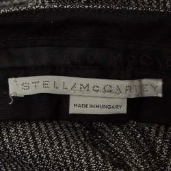 Pre Owned Stella McCartney Monochrome Wool and Cotton Flared Bottom Trousers XXS