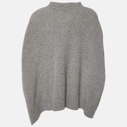 Pre Owned Stella McCartney Grey Wool & Cashmere Oversized Cardigan M