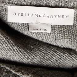 Pre Owned Stella McCartney Grey Wool & Cashmere Oversized Cardigan M