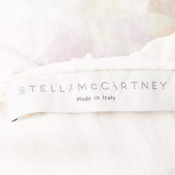 Pre Owned فستان ستيلا مكارتني كريمي طبقات بلا أكمام S