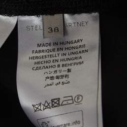 Pre Owned Stella McCartney Black Crepe Zipper Flared Trousers S