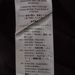 Pre Owned Stella McCartney Black Crepe Zipper Flared Trousers S