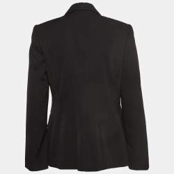 Pre Owned Stella McCartney Black Wool Double Breasted Blazer M