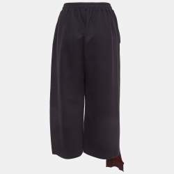 Pre Owned Stella McCartney Navy Blue All Is Love Side Stripe Cotton Culottes L