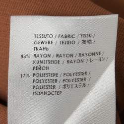 Pre Owned Stella McCartney Dark Beige Knit Pencil Skirt S