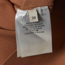 Pre Owned Stella McCartney Dark Beige Knit Pencil Skirt S