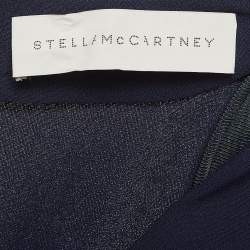Pre Owned Stella McCartney Navy Crepe V-Neck Long Sleeve Jumpsuit S