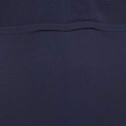 Pre Owned Stella McCartney Navy Crepe V-Neck Long Sleeve Jumpsuit S