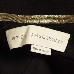 Pre Owned Stella McCartney Black Stretch Knit Waist Detail Skinny Pants M