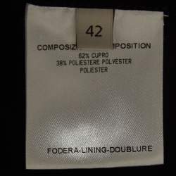 Pre Owned Stella McCartney Black Silk Ruffle Sleeveless Top M