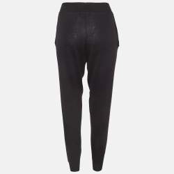 Pre Owned Stella McCartney Black Stretch Knit Joggers M