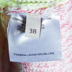 Pre Owned Stella McCartney Multicolor Colorblock Rib Knit Sweater S