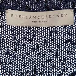 Stella McCartney Navy Blue Sequined Cotton Knit Jumper M