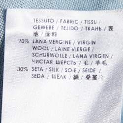 Stella McCartney Light Blue Wool & Silk Jumper M
