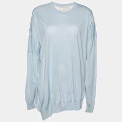 Stella McCartney Light Blue Wool & Silk Jumper M