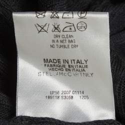 Pre Owned Stella McCartney Black Embellished Cotton Knit Mini Tank Dress S